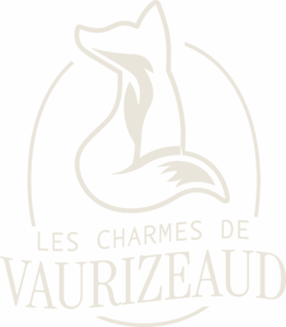 Charmes de Vaurizeaud logo stamp line beige
